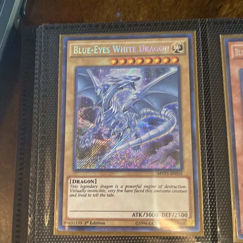 Blue-Eyes White Dragon Secret Rare #MVP1-ENS55